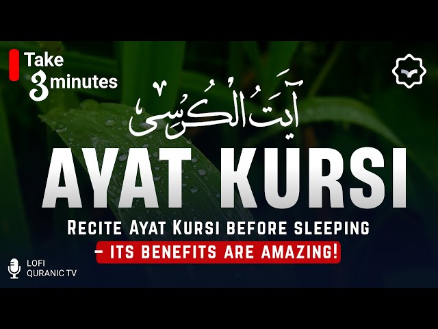 Ayatul Kursi | Powerful Protection & Peaceful Sleep | LISTEN DAILY - Lofi Quranic TV #ayatulkursi