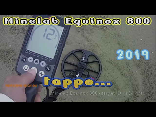 TAPPO con il Minelab Equinox 800 - Identificazione target ID in spiaggia - part2