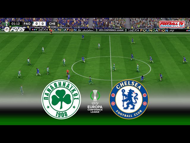 Panathinaikos vs Chelsea - UEFA Europa Conference League 24/25 | Full Match | FC 25 Gameplay PC