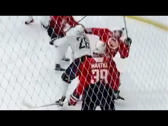 Nic Dowd lands big hit on Alex Ovechkin