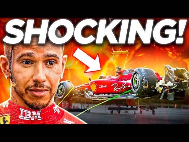 Hamilton's Ferrari TEST Goes TERRIBLY WRONG After SHOCKING CRASH!