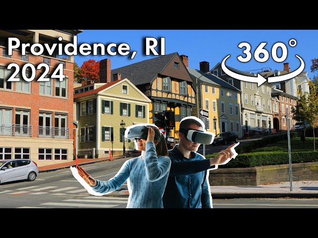 360° Driving Tour of Providence, RI: From the State Capital to Brown University 8K VR