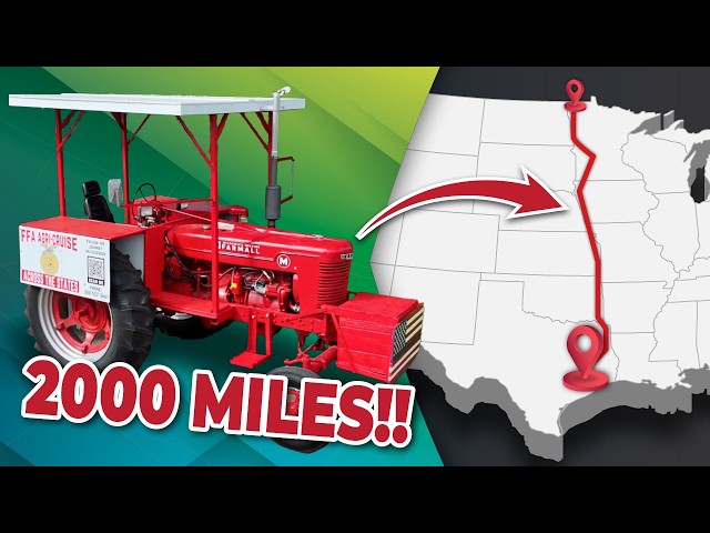 He's Driving 2000 Miles On A Tractor?