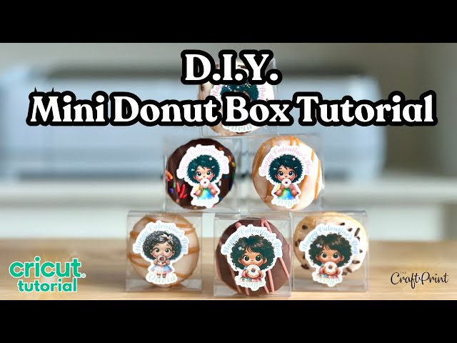 How to Make Custom Valentine's Day Mini Donut Boxes with Cricut Maker 3 | Easy DIY Tutorial