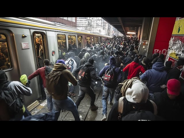 Criminals Storm The Subway… as NYC Collapses