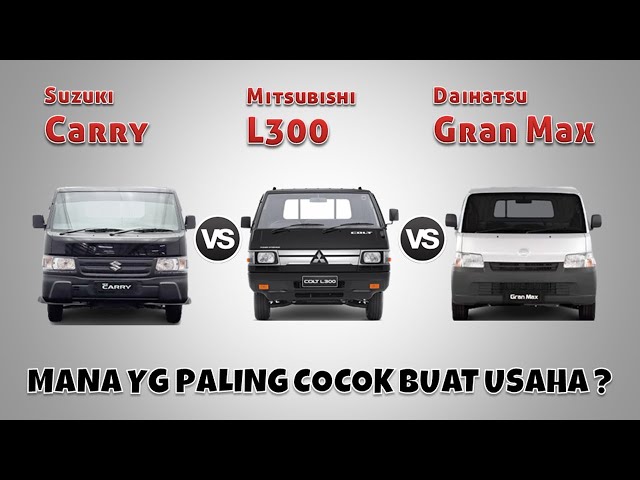 SUZUKI CARRY Vs DAIHATSU GRAN MAX Vs MITSUBISHI L300