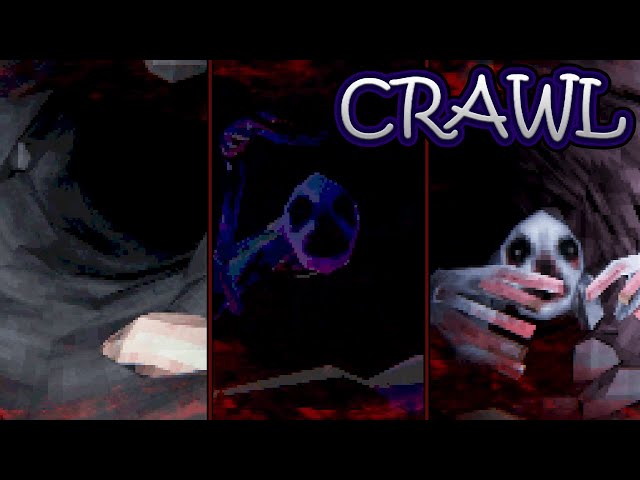 Scary monster in a narrow cave █ Horror Game "Crawl" – full walkthrough █