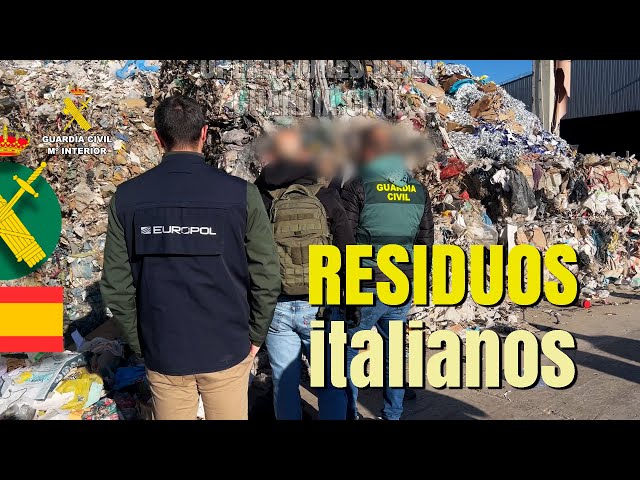 Desarticulada una organización dedicada al tráfico ilícito de residuos urbanos procedentes de Italia