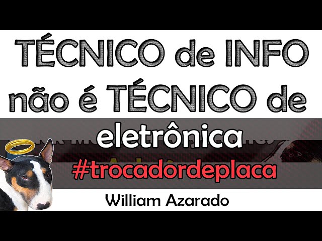 Técnico de info trocador de peças...