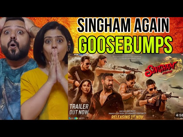 Singham Again Trailer Reaction | A Rohit Shetty Cop Universe | In Cinema 1st Nov |