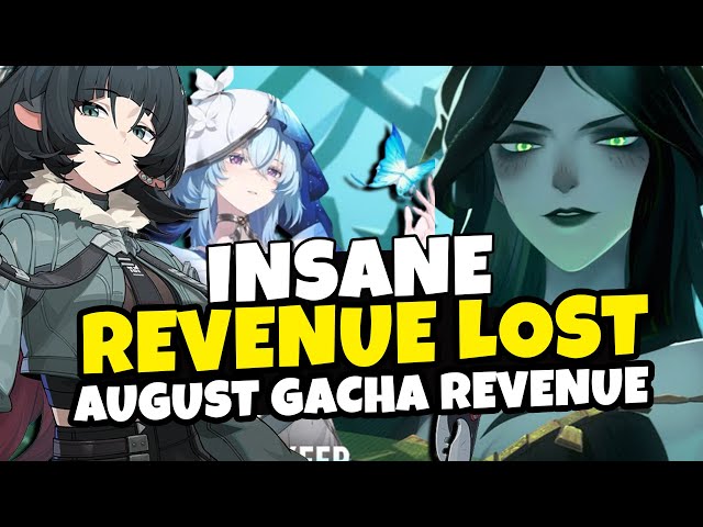 GACHA GAMES REVENUE IS DYING AUGUST REVENUE