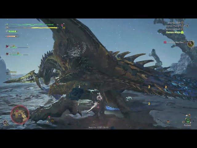 Monster Hunter Wilds Beta: Rey dau fight