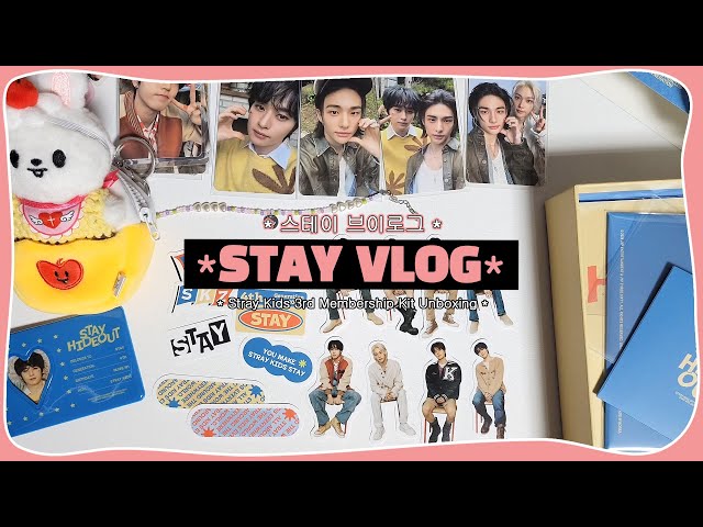 (eng) STAY VLOG | 스테이 4기 키트 언박싱 • Stray Kids 3rd Membership Kit Unboxing | 덕질 브이로그