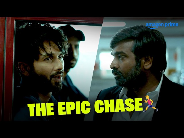 Shahid Kapoor And Vijay Sethupathi Chase Scene 🏃🏽‍♂️ ft. Raashii Khanna | Farzi | Prime Video India