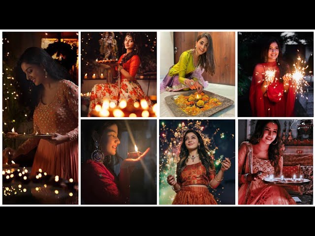 Best Diwali Photoshoot for Girls 2024||Diwali Photography 2024 || Diwali Photoshoot Poses 2024