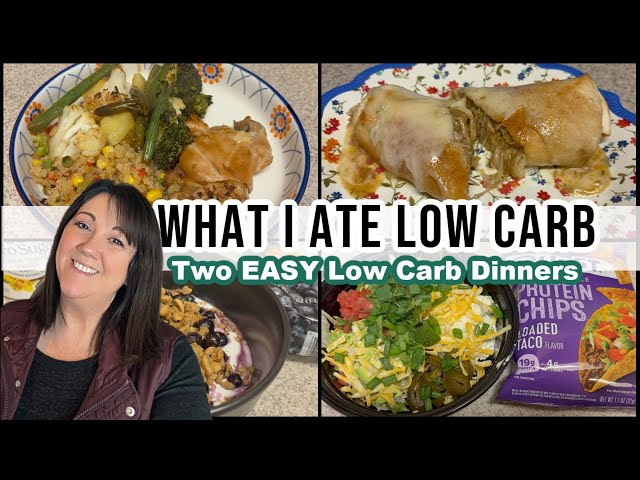 What I Ate Today | Two EASY Low Carb Sheet  Dinners | Easy Low Carb Meals | Carbs & WW Points