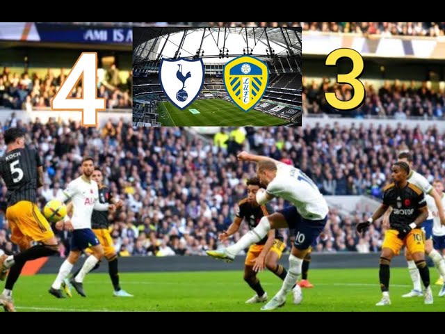 Harry Kane Goal Agains Leeds ~ Tottenham 4-3 Leeds ~ Tottenham vs Leeds United (4-3) ~ EPL 2022