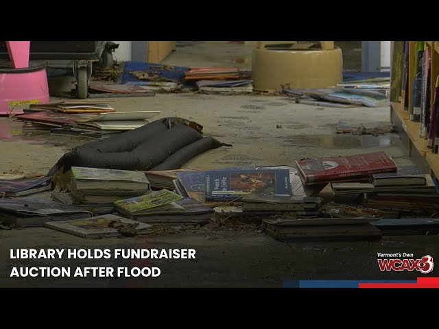 Library holds fundraiser auction after flood