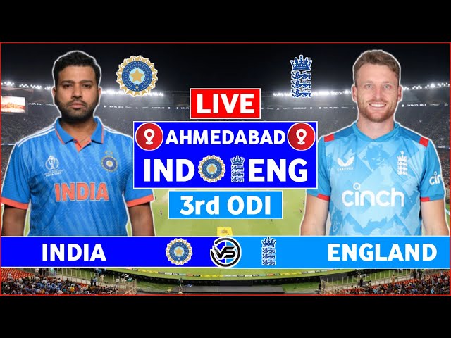 INDIA vs ENGLAND 3rd ODI Live Commentary | IND vs ENG 3rd ODI Live Hindi Commentary | ENG INNINGS