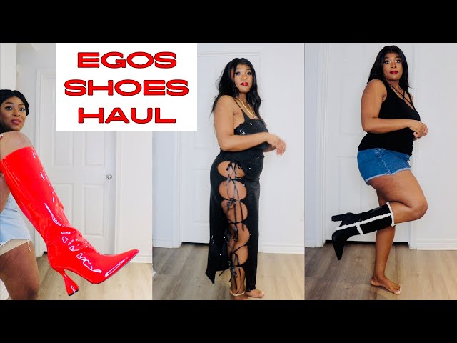 Egos shoes boots and clothes try-on haul