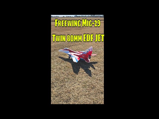 Smooth Take Off! Freewing Mig-29 Twin 80mm EDF Jet