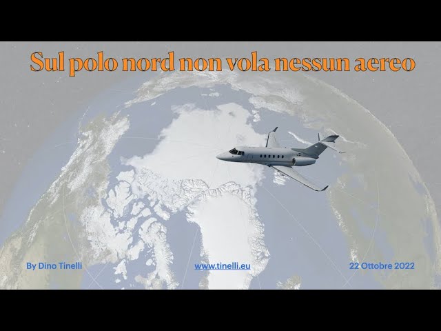 Sul polo nord non vola nessun aereo