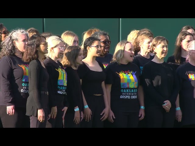 OIGC Fam Sings National Anthem at Ring Central Coliseum