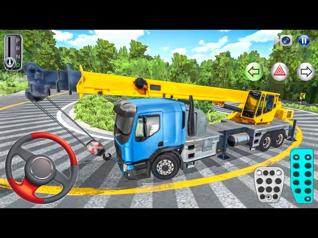 New Grove Mobile Crane Truck Curvy Mountain Road Driving - 3D Driving Class simulator android game