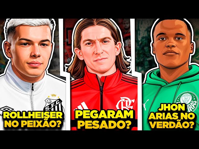 OLHA O QUE GABIGOL FALOU DE FILIPE LUIS | Rollheiser JOGADOR do Santos | Jhon Arias no Palmeiras