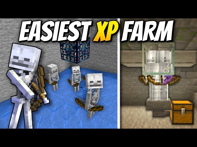 Easy Skeleton XP Farm - Minecraft 1.21+ Tutorial