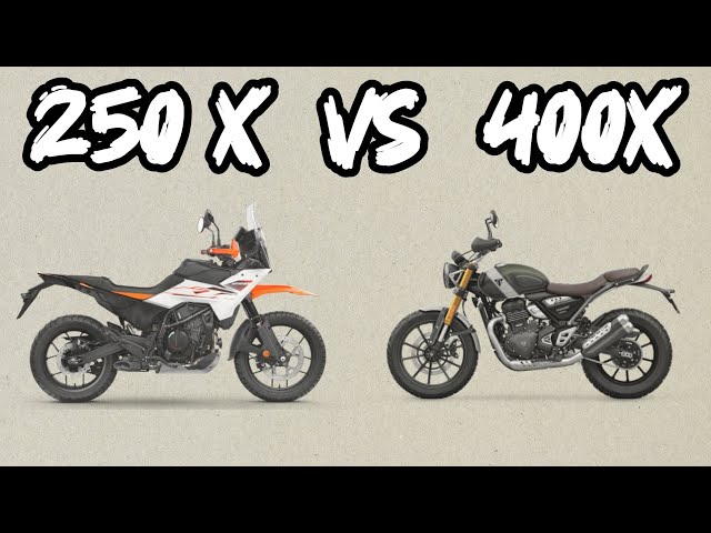 KTM 250 ADV X vs Triumph Scrambler 400X