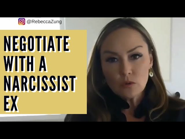 HOW TO NEGOTIATE WITH A NARCISSIST EX (AND WIN)