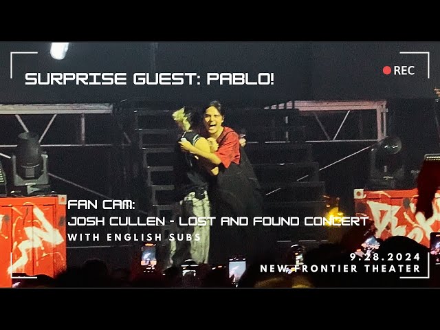 FAN CAM with ENG SUB : Surprise Guest PABLO at the Josh Cullen Lost and Found Concert!