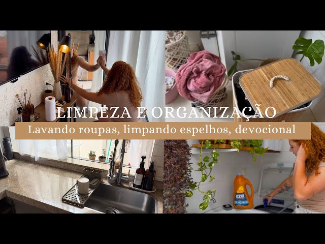 💫LIMPEZA E ORGANIZAÇÃO, lavando roupas, limpei espelhos, passei pano,leitura devocional, tudo Plin