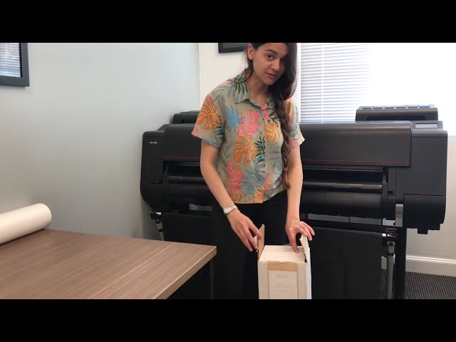 HOW TO LOAD A PAPER ROLL INTO THE CANON IMAGEPROGRAF 4100