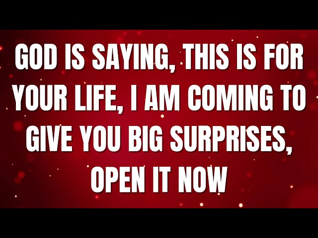 GOD IS SAYING, THIS IS FOR YOUR LIFE, I AM COMING TO GIVE YOU BIG  #godmessage #jesusmessage