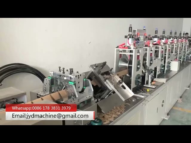 Paper Angle Edge Board Protector Machine With Online Cutting & Punching