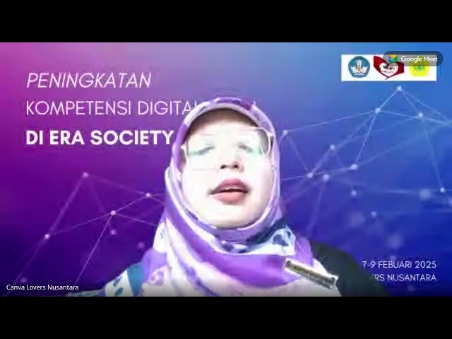 Peningkatan Kompetensi Digital Guru di Era Society 5.0 Hari kedua