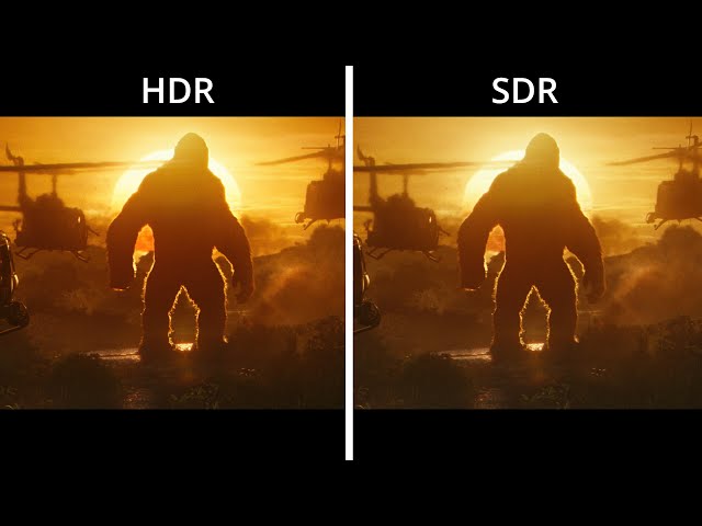 Kong: Skull Island HDR vs SDR Comparison (HDR version)