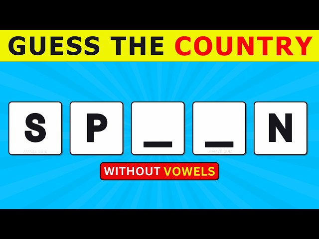 Guess the Country Word Games #2 | Country Quiz 🌎🤔