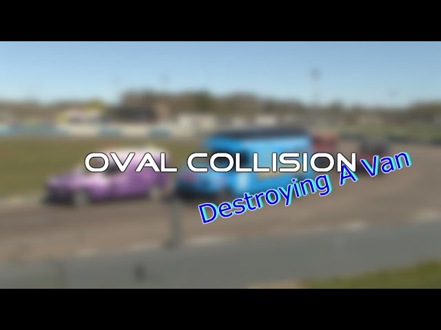 Oval Collision Destroying A Van