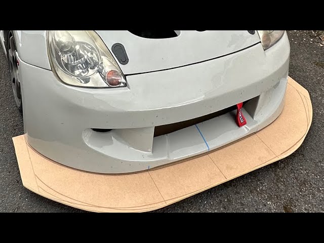 Building a Front Splitter in 60 seconds #Splitter #CarDIY  #Aerodynamics #Toyota #MR2 #automobile