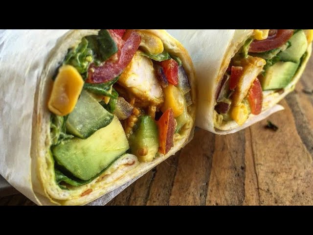 3 Mins Breakfast | How to make simple tortilla avocado rap | Quick and easy breakfast, lunch, dinner