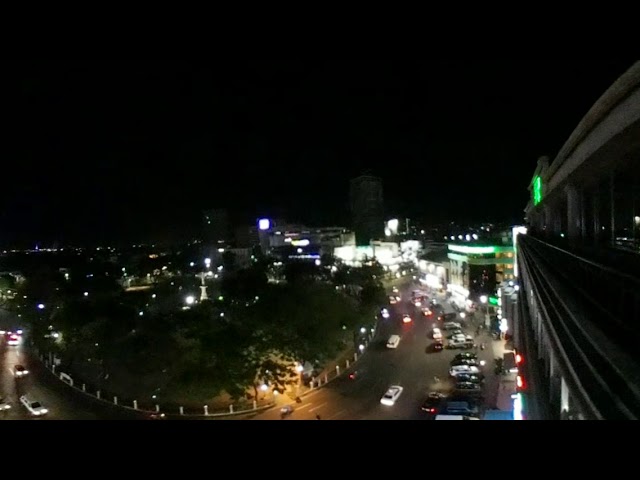 Rajah park circle at night