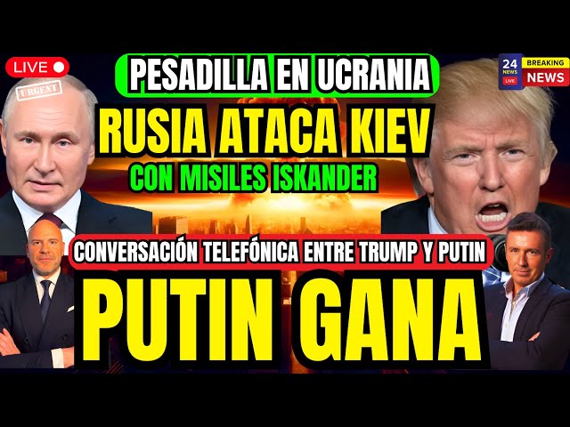 PESADILLA EN UCRANIA: RUSIA GOLPEA KIEV CON ISKANDERS. ZELENSKI PIERDE APOYO OTAN.TRUMP. ISRAEL