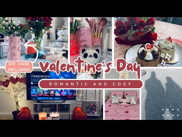 Cozy Valentine's Day at Home 💖 | DIY Heart Vase + Romantic Walk  + K-Drama "Melo Movie"📺