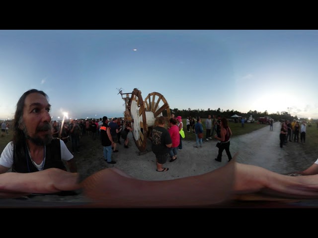 Video 360° Bike Ride "Burning Bike" 03/15/19