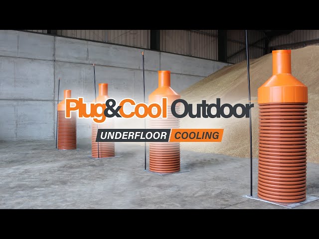 Plug&Cool Outdoor: Efficient Underfloor Cooling System for Grain Storage