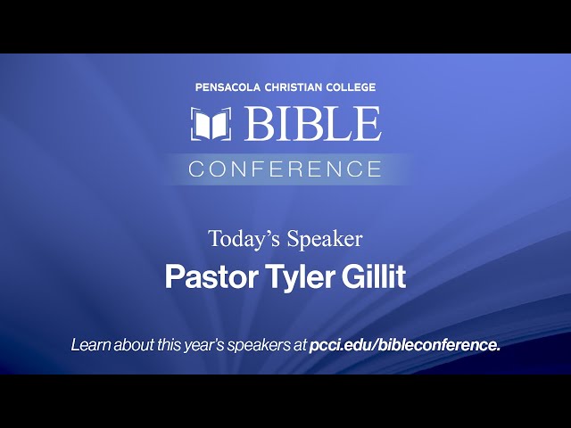 Join us this afternoon for Bible Conference with Pastor Tyler Gillit