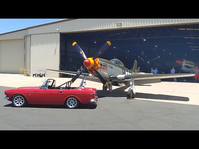 P-51 Mustang "Wee Willy II" & Classic Sunbeam Tiger Car